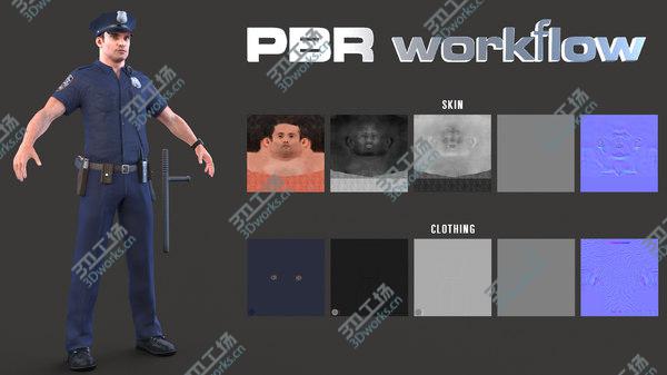 images/goods_img/20210312/Police Officer Ultra PBR 2020 Rigged V1 3D/4.jpg